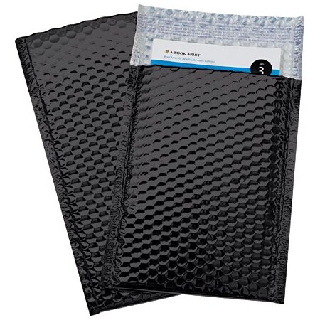 Bsc Preferred 7-1/2 x 11'' Black Glamour Bubble Mailers, 72PK BUY03998310